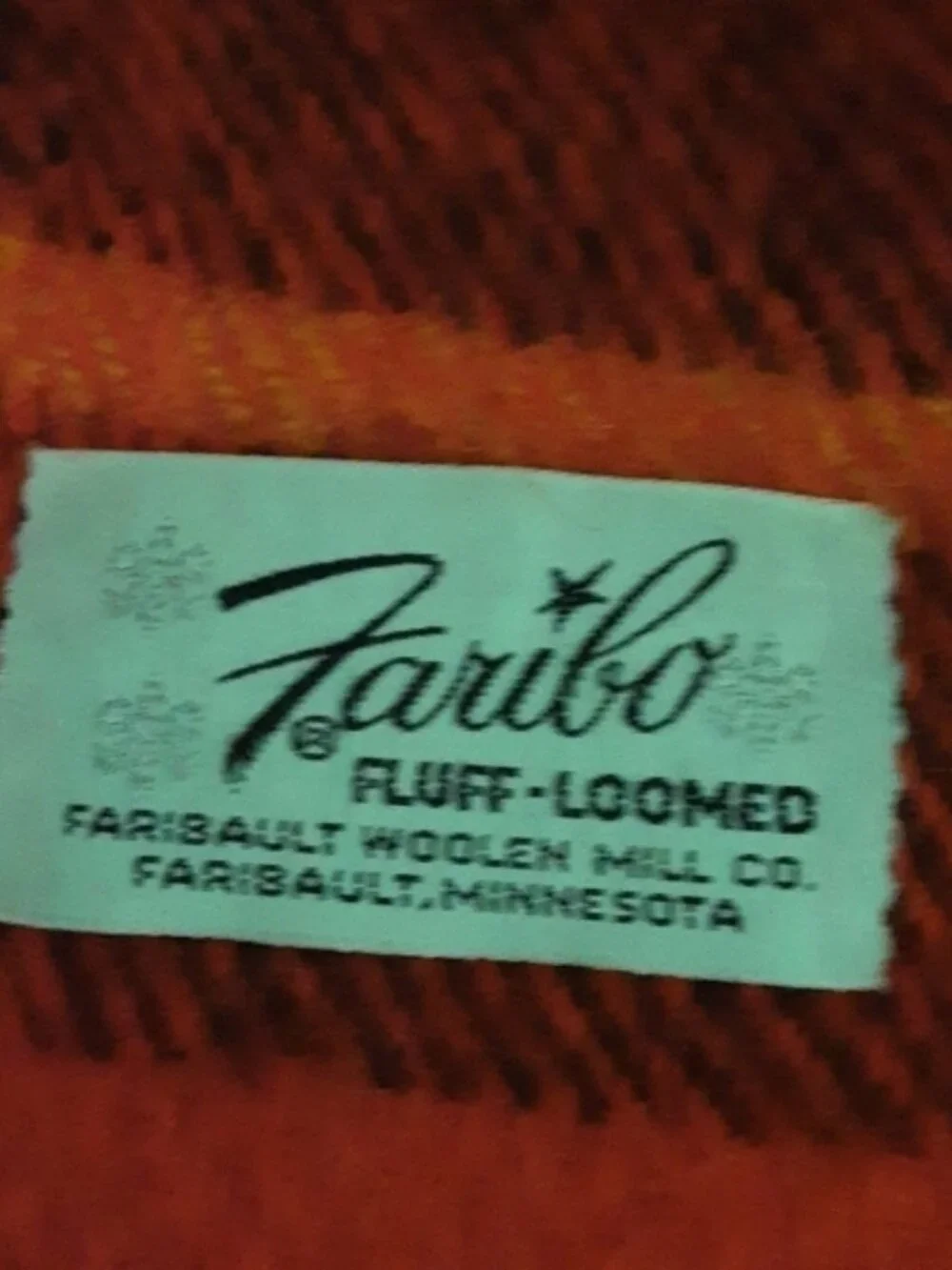Vintage Faribo wrap blanket scarf wool women O/S  Y2K fall winter cozy plaid